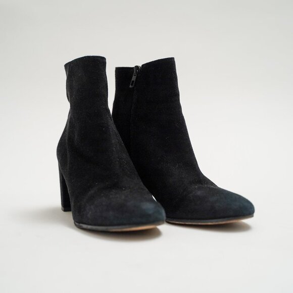 Vince Suede Heeled Ankle Boots - Picture 1 of 10